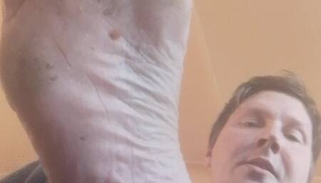 I'm your master look at my dirty feet