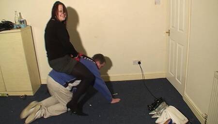 Ariana Rides The Pony Boy