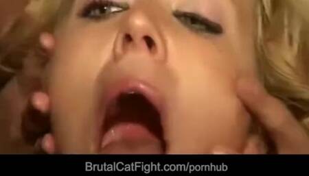 Brutal Catfight - painful spanking video