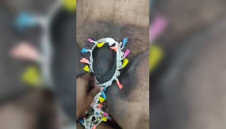 Hot Desi Bhabhi Ji Handjob to Her Brother in Law in the Bedroom