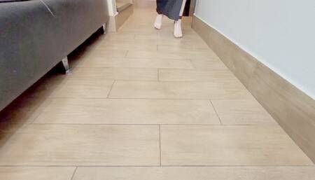 SWALLOW MY FEET WITH YOUR GIANT MOUTH STRANGE SLAVE - BY SCARLET WHITE - CLIP 1