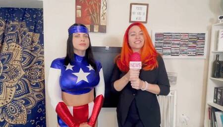 JERKOFF while you suck MAJOR PATRIOT'S feet to SAVE AMERICA - NADIA WHITE HIDEF MOV