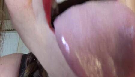 Bondage Face Licking POV