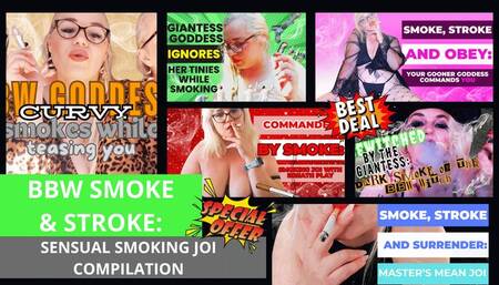 Curvy Sole Goddess - BBW Smoke & Stroke: Sensual Smoking JOI Compilation