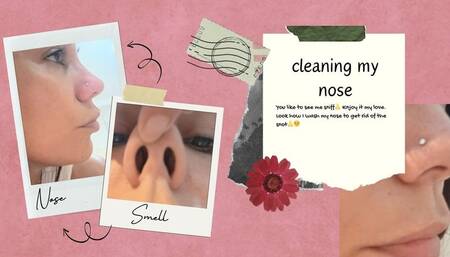 Cleaning my nose