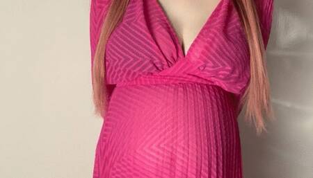 Disgusted pregnant JOI for my landlord