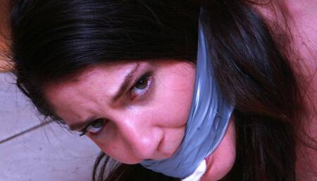 Cute Housewife Arielle Tormented with Her Panties before Being Gagged with them: Nude Escape Attempts! NEW & RE ENCODE 2025