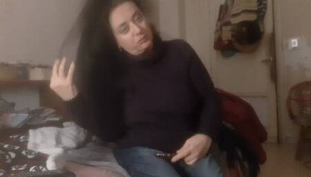 BRUSHING MY LONG HAIR