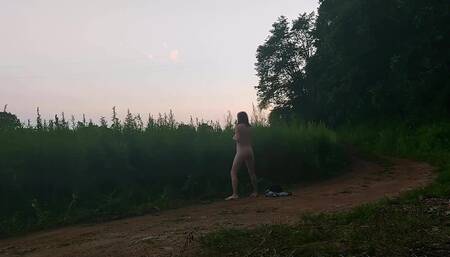 Touching Pussy Next to the Road. That Was Risky