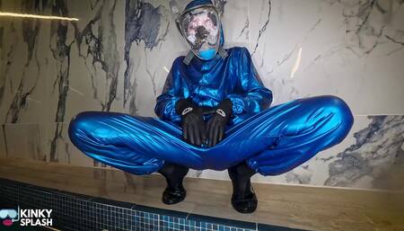 Latex Lagoon: the Double-suit Secret with Full Face Snorkel Mask
