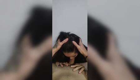 Playing the Role of Submissive Girlfriend with Deep Oral Sex on Wellington Prado's Big Dick