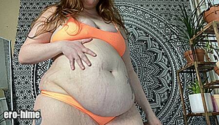 Belted Bikini Belly Spanking