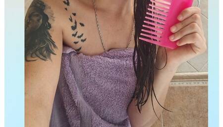 hair brushing