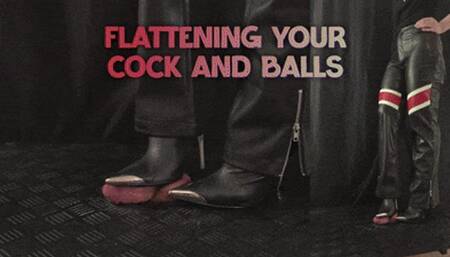 Flattening Your Cock and Balls with my Metal High Heels (Double Close Version) - TamyStarly - Cock Balls Crush Trample, Shoejob, CBT, Trampling, Bootjob, Stomping