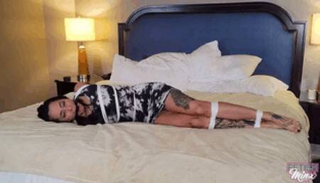 Skull Candi Bri - Bed Bound & Ball Tied With No Panties! (MP4 Format)