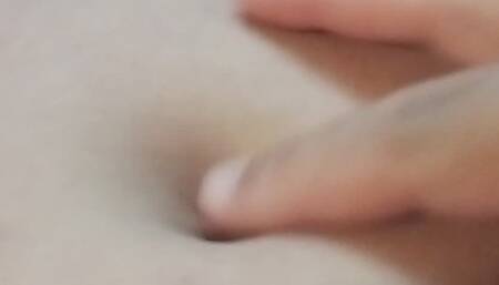 I asked her to poke my belly button and rub my pussy