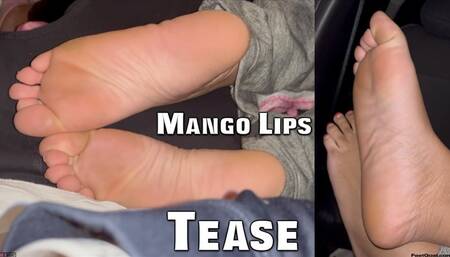 22 year old teasing me with her smooth soles and big titties in slow motion!