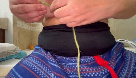 Nipples tied with string