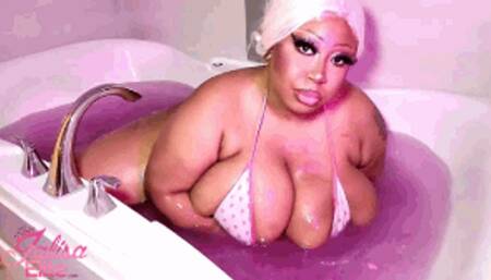 Wet Body BBW Bikini Tease and BJ (White)