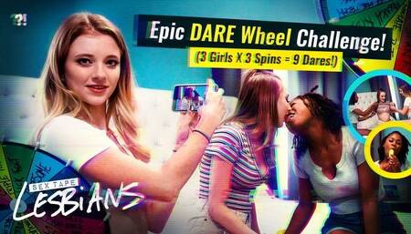 3 Hot Lesbians - Crazy DARE Competition Gets Sexual