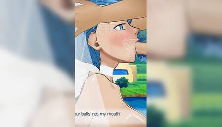 Bulma Sloppy Facefuck in Wedding Dress