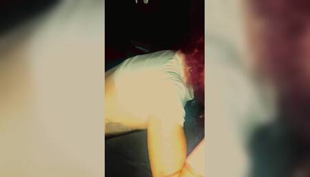 Daddy Plays with His Little Redhead Slut, Before She Sucks His Giant Cock While Moving to Her Music