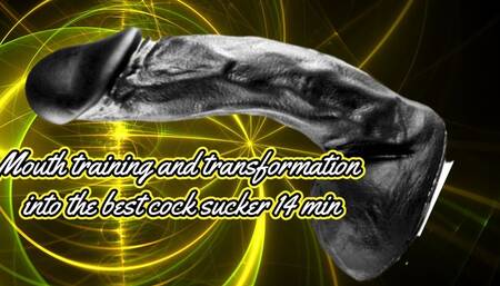 Mouth training and transformation into the best cock sucker 14 min