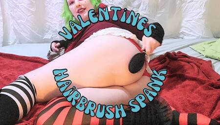 Valentine's Hairbrush Spanking