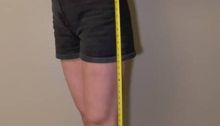 measuring a 6'7' woman!
