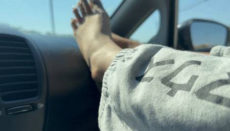 My wife’s car feet