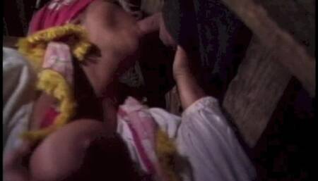 The Country Lady Doggside in the Barn Enjoys a Nice Cock