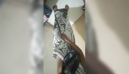 Indian Boy Wearing a Saree...