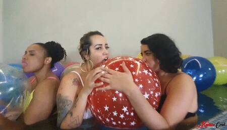 BALLOONS IN THE POOL - WITH THAY FLORES - CLIP2 IN FULL HD - Relaunch KC 2025!!!