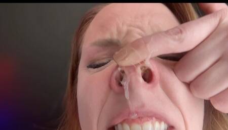 Pignose Sneezes with Lots of Snot