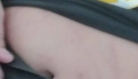 On my way home with the seat belt and tight belly