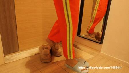 Stepmother gets tickled by her son after coming home from get off work