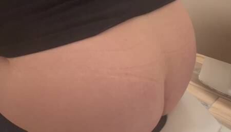 Quick Pee in Public Toilet