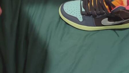 wrecked shoes Multiple cumshots on sneakers