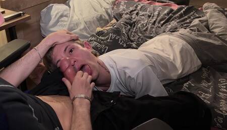 Fucked a Twink's Mouth with a Big Dick, Deep Throat Part 1