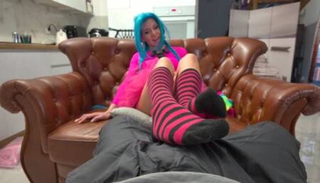 Fumiko Fuckme Massage Your Dick Gently Using Her Socks - Full