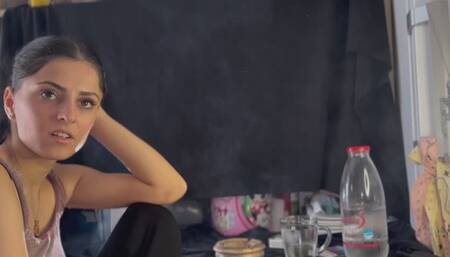 SMOKING LOVE CHAT AND NOSE EXHALES