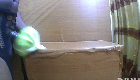 Sexy Femboy Crossdresser Slut Fucking Gaping Cabbage Asshole