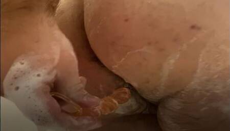 Shower and Anal Bead Fun