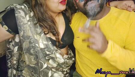 Hot Chubby Step Mom Aaj Mere Chacha Se Chudi -hindi-roleplay