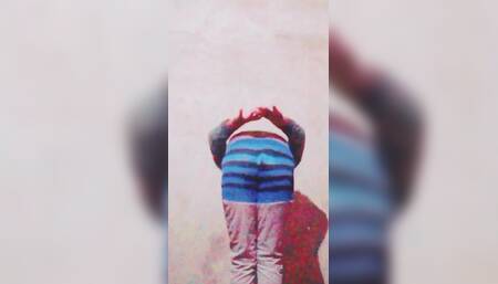 Desi Boy Outfit Put a Pent Down Showing Ass