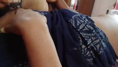 Indian Nurse Massages and Soothes Her Breast by Sucking Her Front