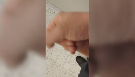 Very Risky Masturbation in the Stairwell of the Parking