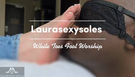 Laurasexysoles White Toes Foot Worship