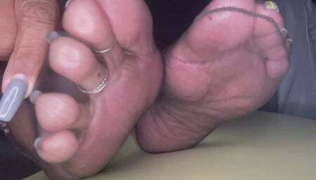 Silent show Nylon removal sole tease