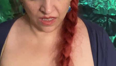 Unbraiding Long Red Hair Topless - 11 24